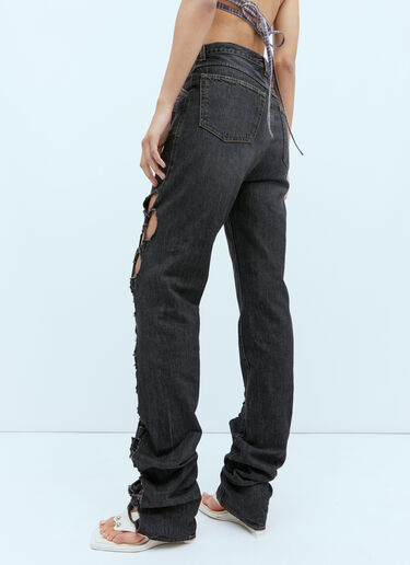 AVAVAV Cut-Out Mom Denim Jeans Black ava0254009