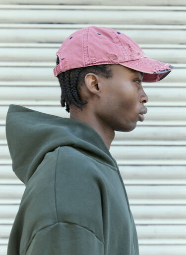 GREG ROSS Distressed Baseball Cap Red grr0157013