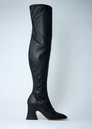 Chloé Janis Leather Boots Black chl0261022