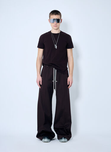 Rick Owens Panel Construction T-Shirt Brown ric0159004