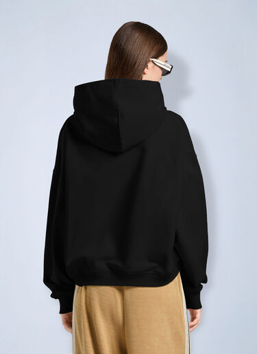 LN-CC® - Palm Angels: Icon Palm Loose Hoodie - Black Palm Angels Icon Palm Loose Hoodie Black pma0266064