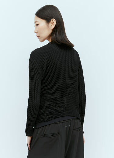 Issey Miyake 스펀지 BK/WT-28 가디건 블랙 ism0255004