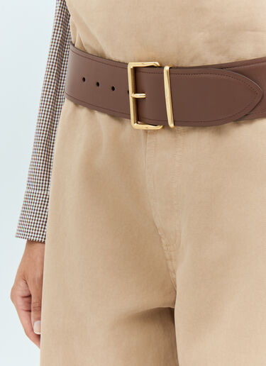 Miu Miu Leather Belt Brown miu0258058