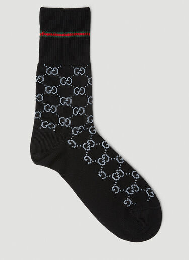 GGジャカードソックス Gucci GGジャカードソックス ブラック guc0153110