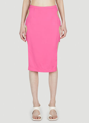 LN-CC® - Marco Rambaldi: Cut Out Skirt - Pink Marco Rambaldi Cut Out Skirt Pink mra0252012