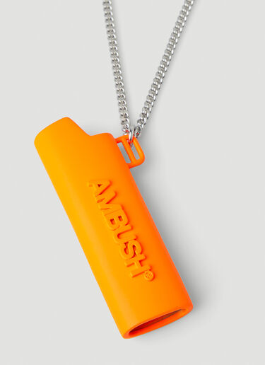 Ambush Logo Lighter Case Necklace Orange amb0148041