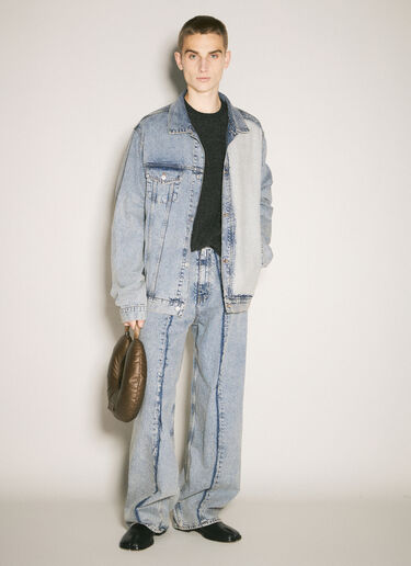 Inside-Out Denim Jacket MM6 Maison Margiela Inside-Out Denim Jacket Blue mmm0157002