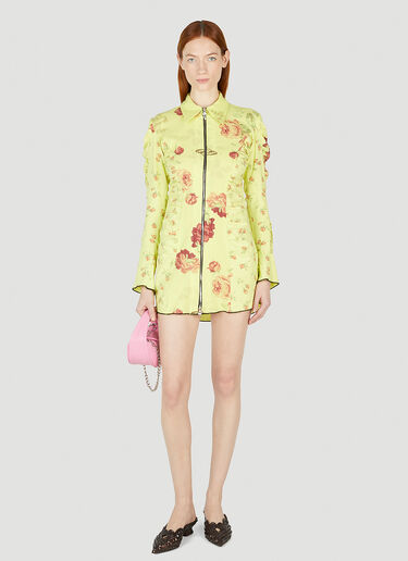 Rave Review Embla Flower Mini Dress Yellow rav0252008