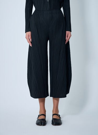Cropped Pleated Pants Pleats Please Issey Miyake Cropped Pleated Pants Black plp0262014