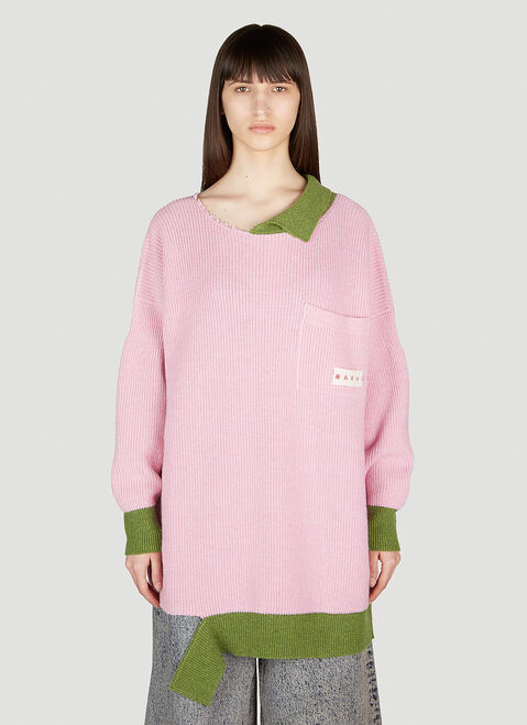 Marni Half Collar Sweater Black mni0254003
