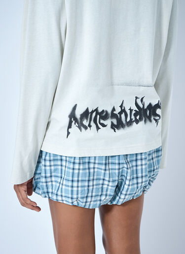 LN-CC® - Acne Studios: Gothic Logo T-Shirt - White Acne Studios Gothic Logo T-Shirt White acn0265019
