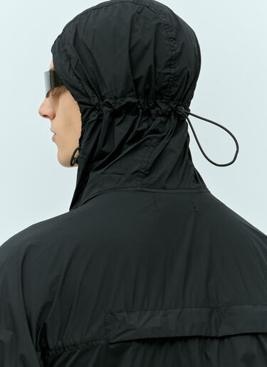 Stone Island Nylon Hooded Jacket Black sto0156042
