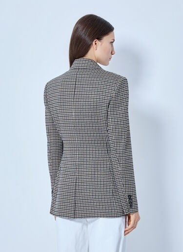 LN-CC® - Max Mara: Double-Breasted Houndstooth Blazer - Multicolour Max Mara Double-Breasted Houndstooth Blazer Multicolour max0265030