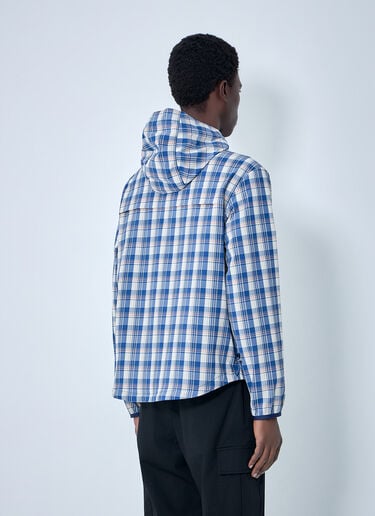 Moncler Natisone Check Hooded Jacket Blue mon0164001