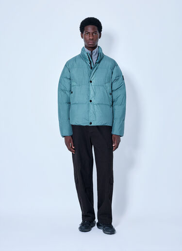 LN-CC® - Stone Island: Puffer Jacket - Blue Stone Island Puffer Jacket Blue sto0165060