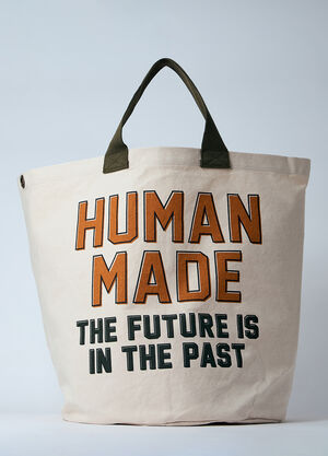 HUMAN MADE Large Canvas Tote Bag White hmd0161010