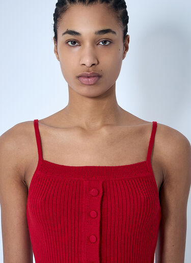 Dries Van Noten Rib Tank Top Red dvn0260019