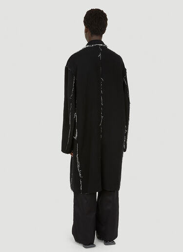 Balenciaga Raw Edge Coat Black bal0149001
