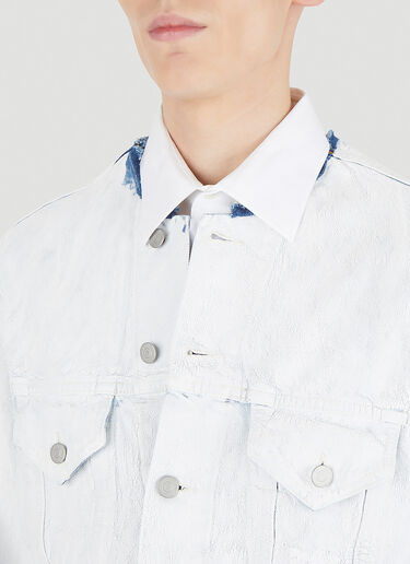 Maison Margiela Paint Coated Jacket  White mla0145001