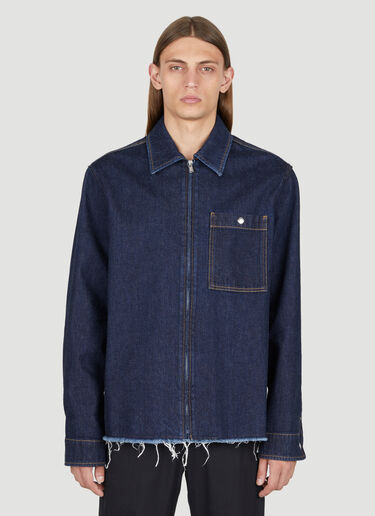 Zipped Denim Overshirt Lanvin Zipped Denim Overshirt Navy lnv0153006
