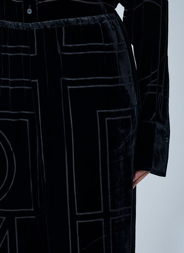 TOTEME Monogram Pants Black tot0263025