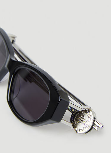 Moncler x Gentle Monster Swipe 2 Oval Sunglasses Black mgm0350010