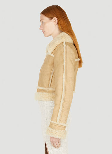 Acne Studios Shearling Jacket Beige acn0250001