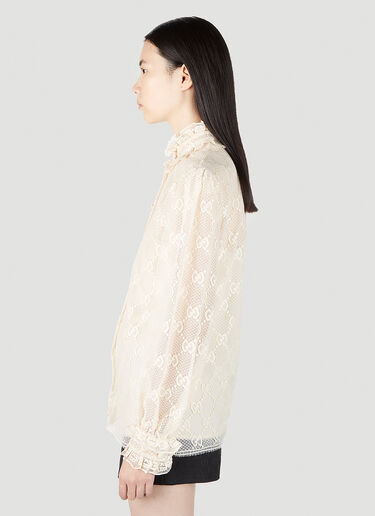 Gucci GG 蕾丝衬衫 奶油色 guc0251182