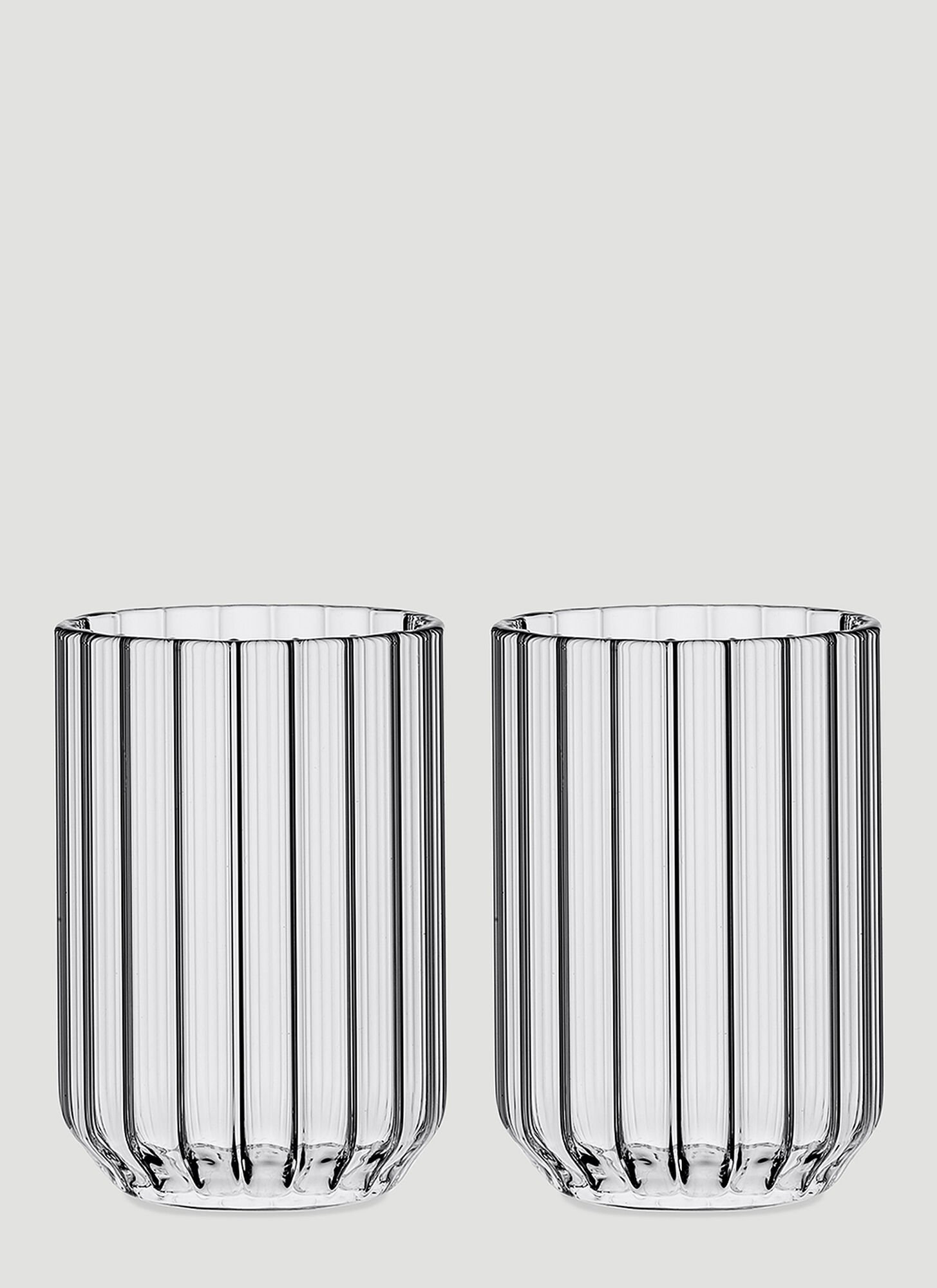 Fferrone Design Set Of Two Dearborn Water Glasses Unisex Transparent