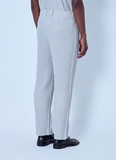 LN-CC® - Homme Plissé Issey Miyake: Pleated Cropped Pants - Grey Homme Plissé Issey Miyake Pleated Cropped Pants Grey hmp0166011