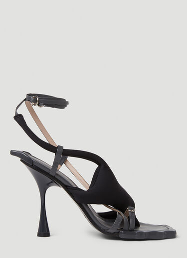 Ottolinger Flower Heels Black ott0250032
