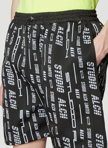 Studio Alch Lanyard Logo Shorts Black alc0136005