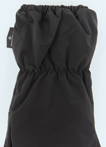 Logo Embroidery Gloves Stone Island Logo Embroidery Gloves Black sto0158058