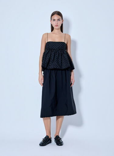 LN-CC® - Cecilie Bahnsen: Fiamma Fil-Coupé Top - Black Cecilie Bahnsen Fiamma Fil-Coupé Top Black cec0266006