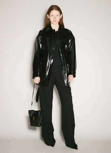 Saint Laurent Pochon Shoulder Bag Black sla0257092