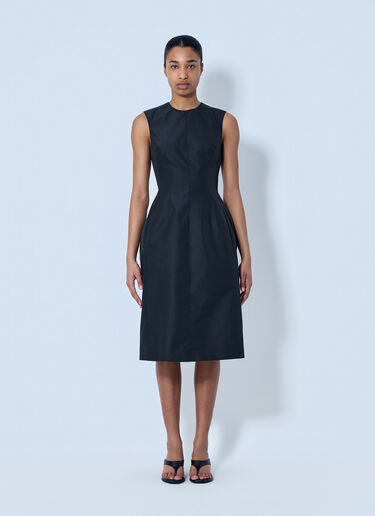 Jil Sander Sleeveless Structured Midi Dress Black jil0264031