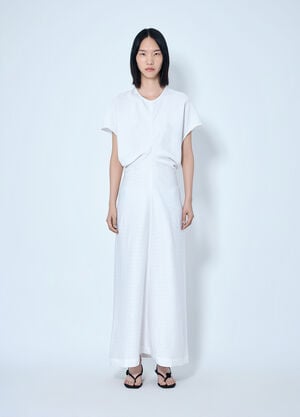 Toteme Slouch Waist Dress White tot0265020