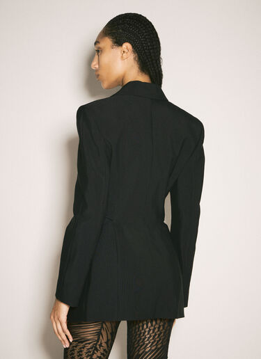 Mugler Buckled Tailored Blazer Black mug0258016