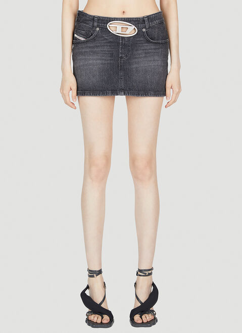 adidas by Wales Bonner De-Ron-S2 Denim Mini Skirt Dark Brown awb0352011