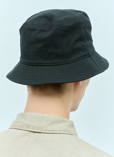 Stone Island Logo Patch Bucket Hat Black sto0156115