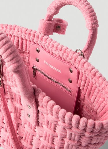 Balenciaga Bistro XS Sponge Basket Tote Bag Pink bal0253054