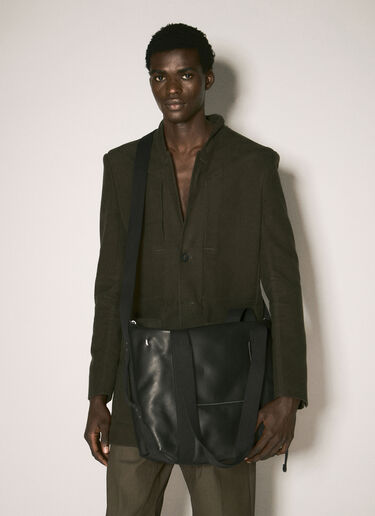 皮革拉杆托特包  Rick Owens 皮革拉杆托特包  黑 ric0157036