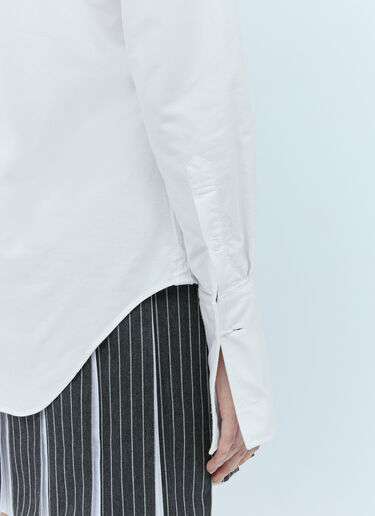 Thom Browne Button-Down Oxford Shirt White thb0253021