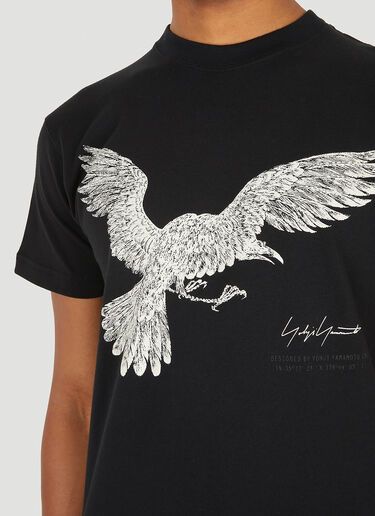 Yohji Yamamoto Graphic Print T-Shirt Black yoy0148005