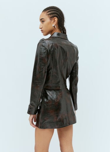 Iconic Vinyl Jacket Courrèges Iconic Vinyl Jacket Brown cou0253018