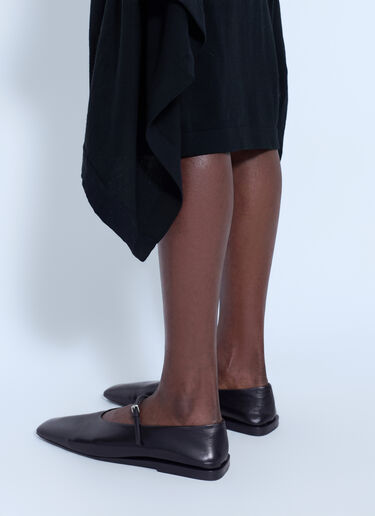 LN-CC® - Lemaire: Buttoned Midi Skirt - Black Lemaire Buttoned Midi Skirt Black lem0266017