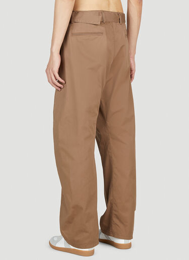 Lemaire Twisted Pants Brown lem0152003