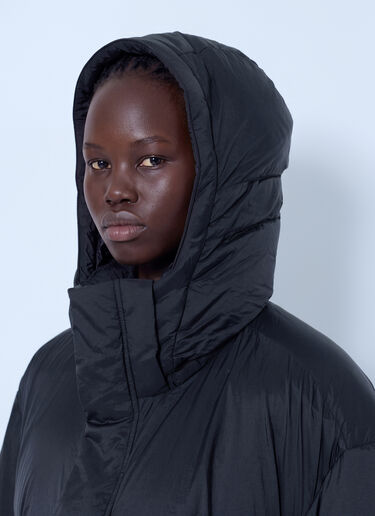 LN-CC® - Y-3: Hooded Puffer Jacket - Black Y-3 Hooded Puffer Jacket Black yyy0265007