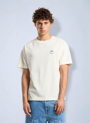 LN-CC® - Palm Angels: Palm Tree Regular Tee - White Palm Angels Palm Tree Regular Tee White pma0166098