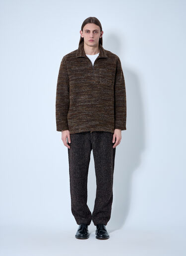 Engineered Garments Zip-Up Sweater Brown egg0154009